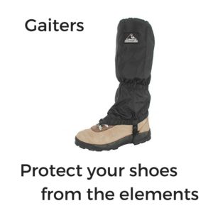 Я не знал, что такое гетры, пока   Я путешествовал пешком по Килиманджаро   , но как только я начал использовать их, я считаю их необходимыми для долгих походов, где вы находитесь в элементах